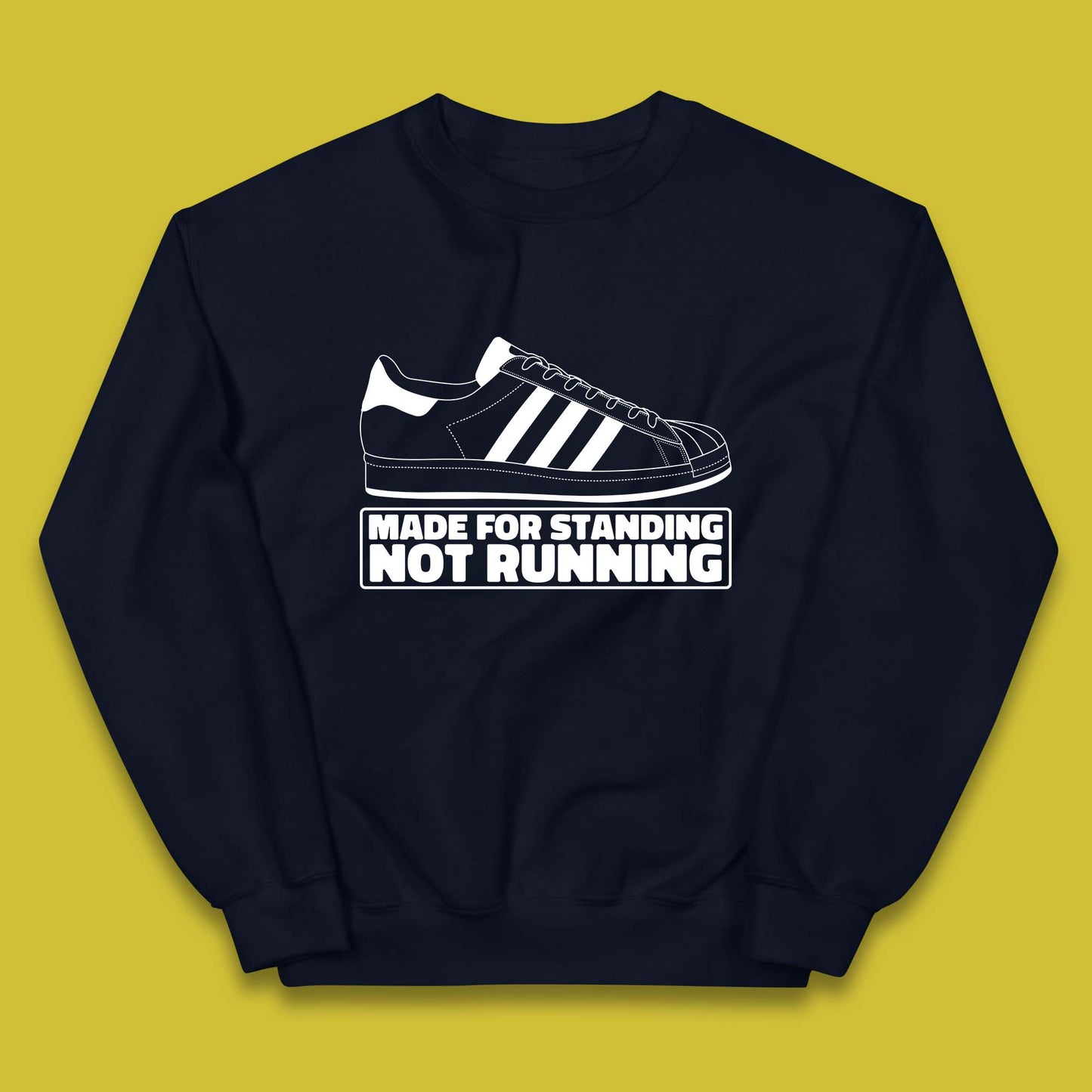Made For Standing Not Running Football Hooligan Trimm Trab Terraces Kids Jumper