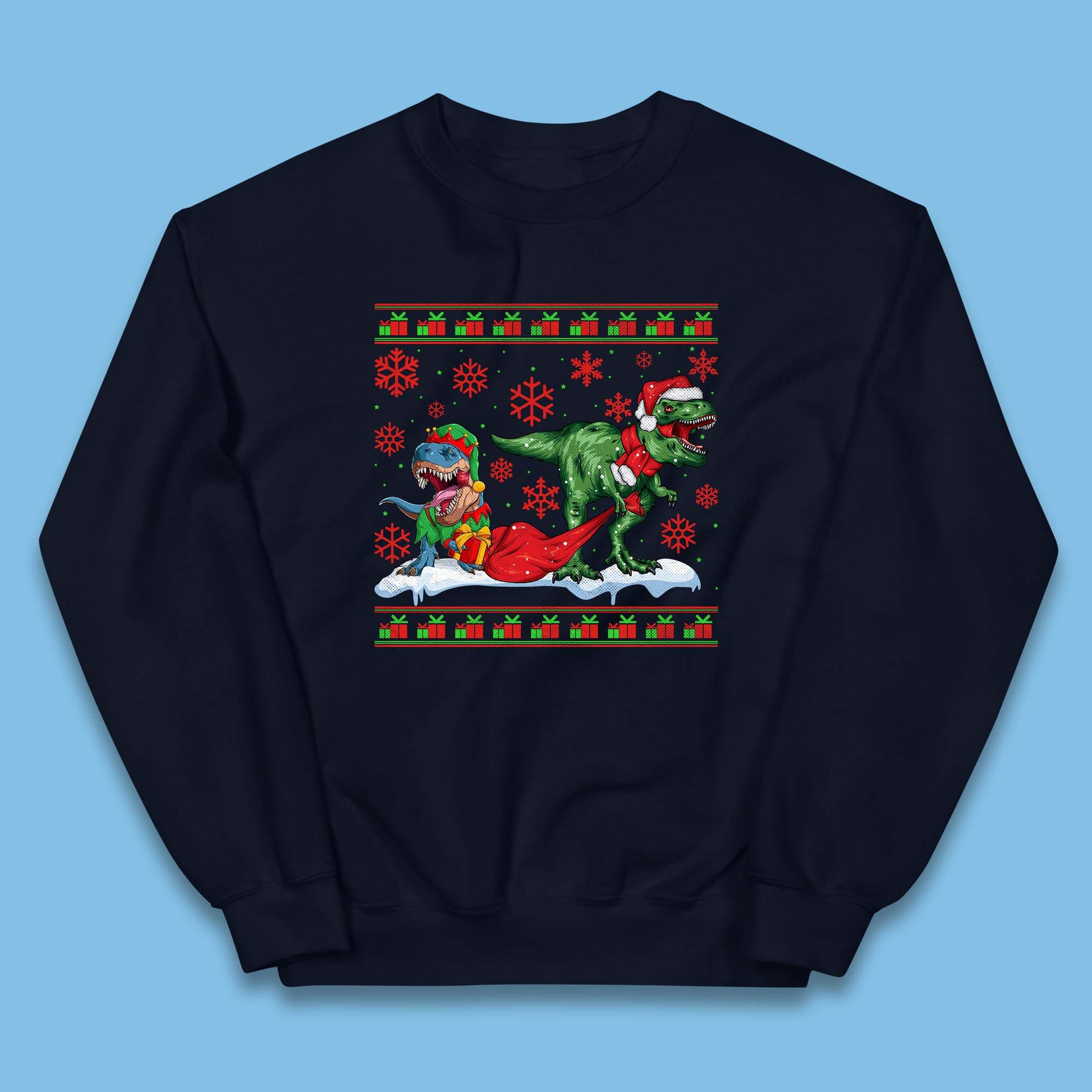 santa & elf costume jumper