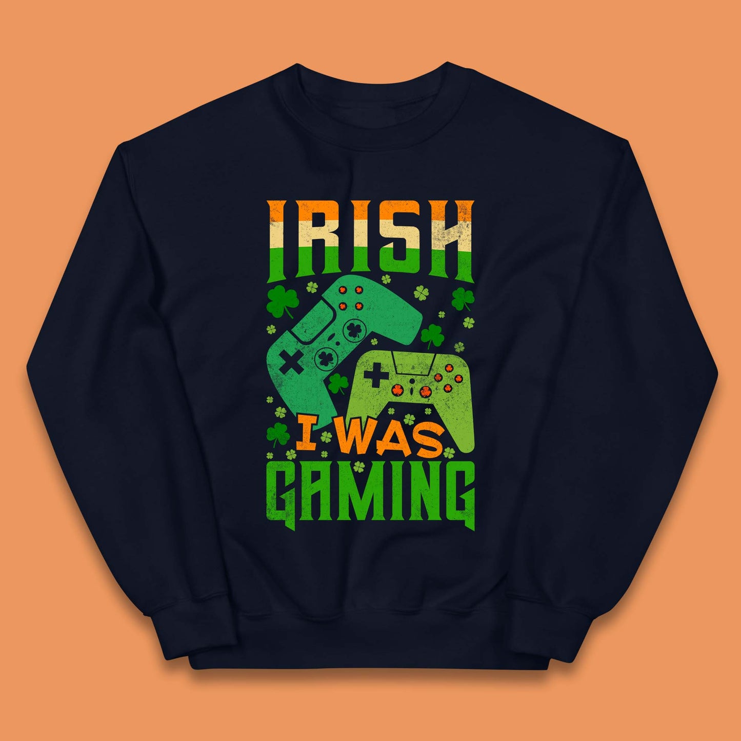 Irish I Was Gaming Kids Jumper