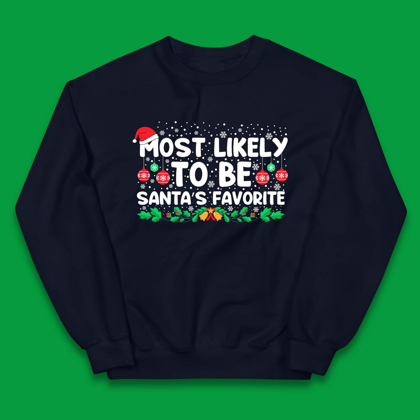 Santa's Favorite Christmas Kids Jumper