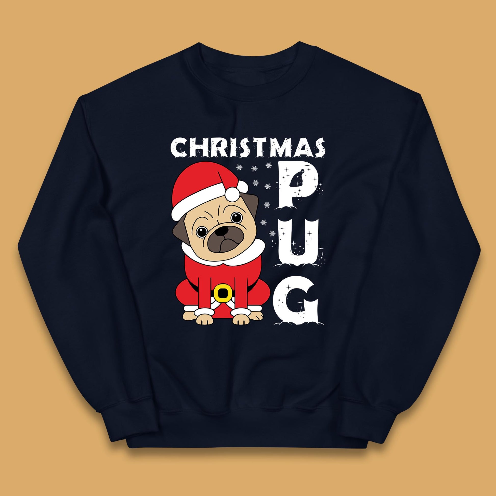 christmas pug dog jumper