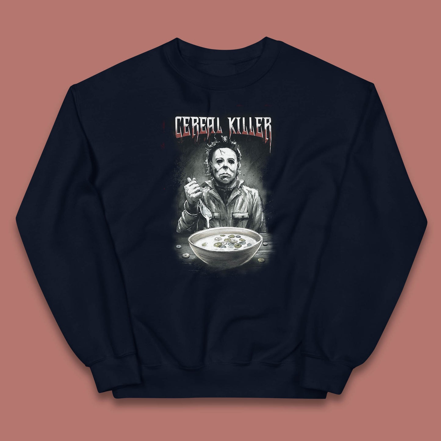 Michael Myers Cereal Killer Halloween Serial Killer Horror Movie Character Kids Jumper