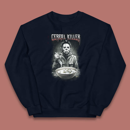 Michael Myers Cereal Killer Halloween Serial Killer Horror Movie Character Kids Jumper