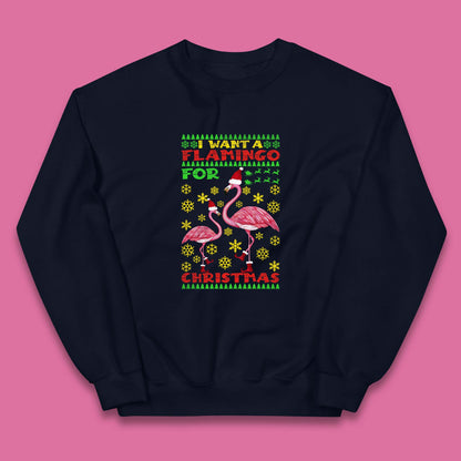 flamingo christmas jumper
