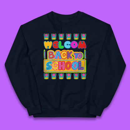 Return to School End of Vocation School Welcome Day Welcome Back To School Kids Jumper