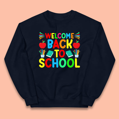 Welcome Back To School Happy First Day Of School Western School Kids Jumper