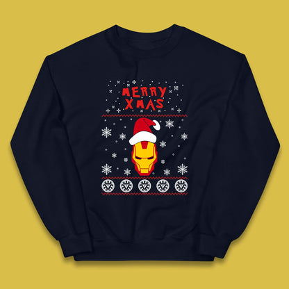 Merry Xmas Ironman Kids Jumper