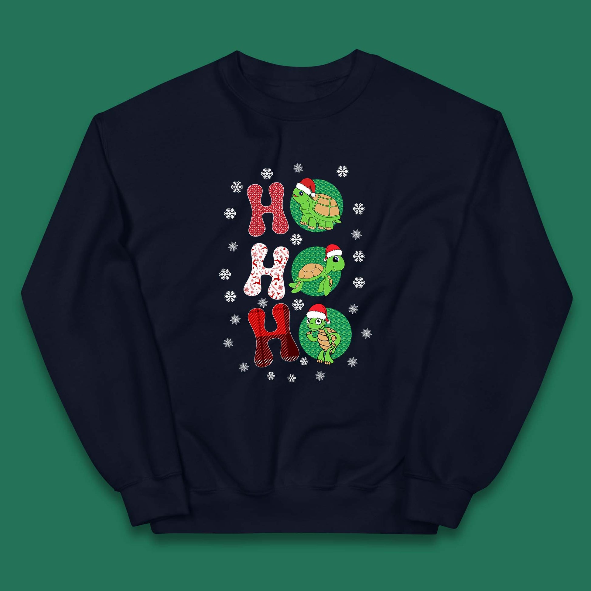 turtles santa kids jumper