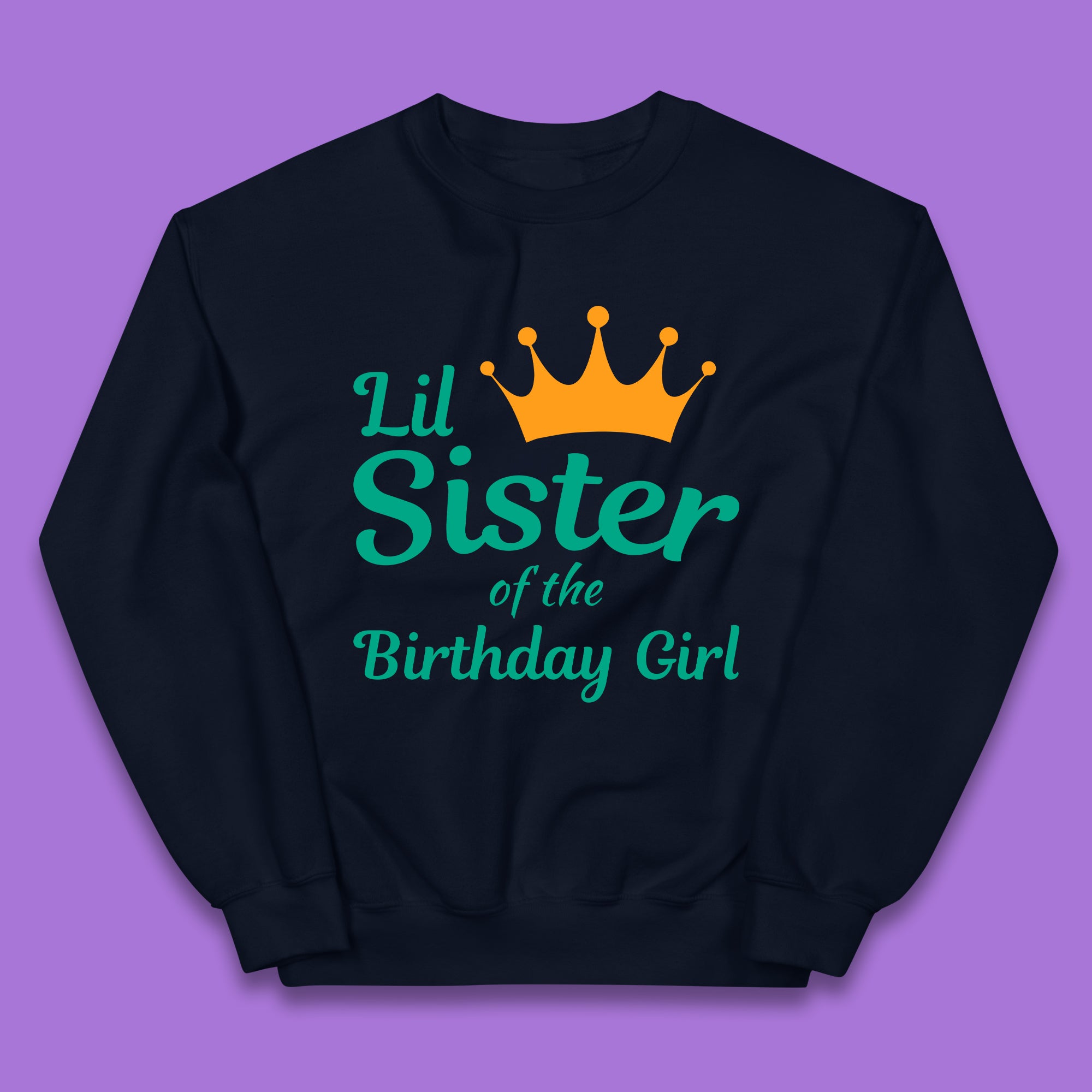 Lil Sister Of The Birthday Girl Kids Jumper