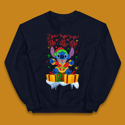 Elf Stitch Christmas Kids Jumper