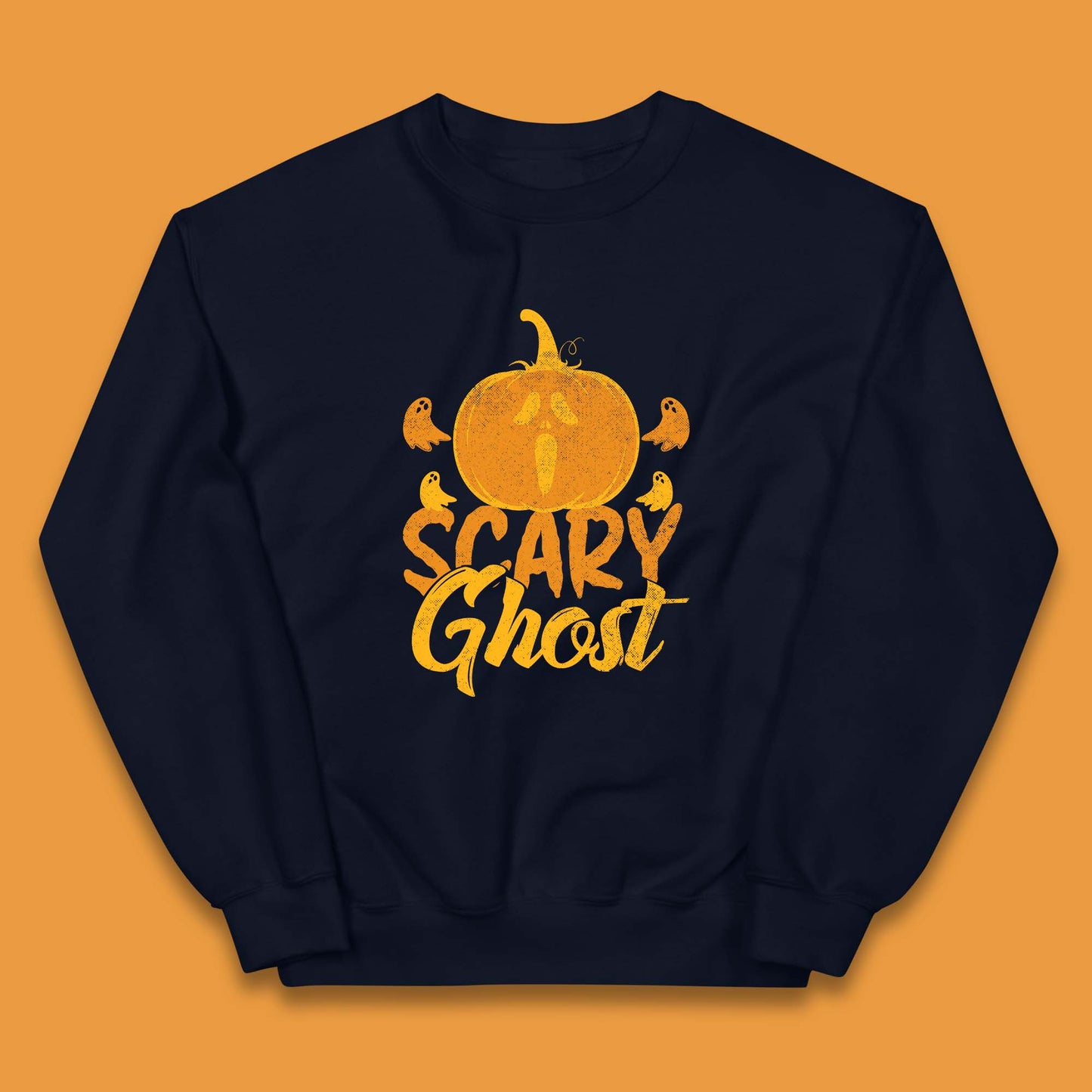 Scary Ghost Halloween Scream Ghost Face Horror Scary Pumpkin Ghostface Kids Jumper
