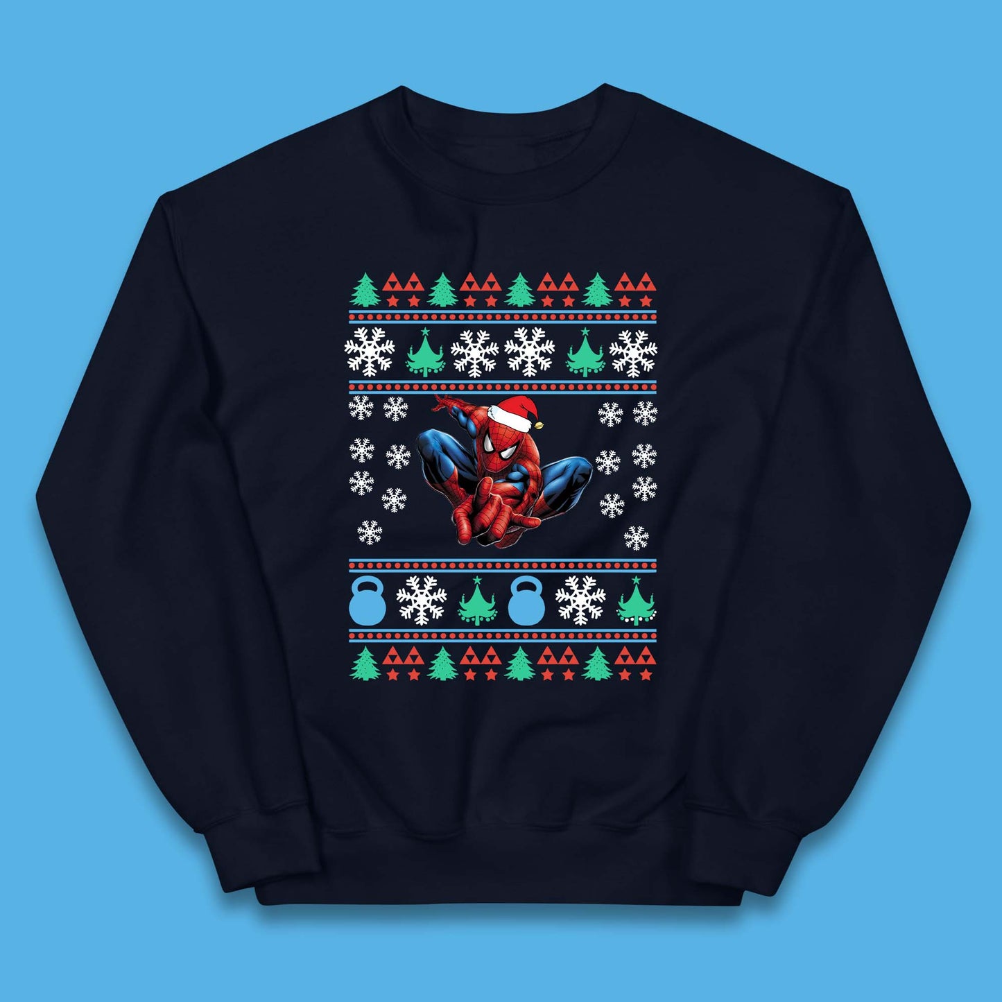 Spiderman Christmas Kids Jumper