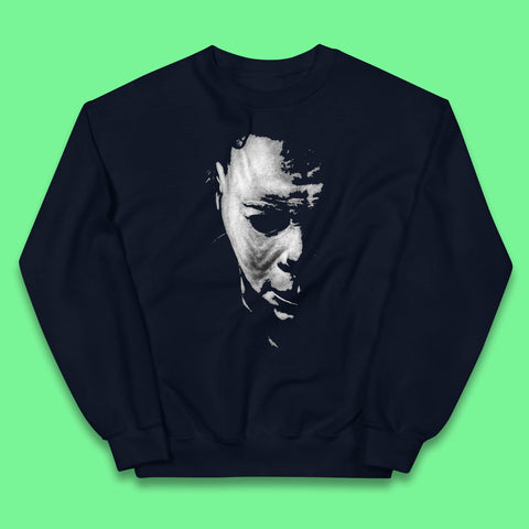 Michael Myers Face Halloween Horror Movie Character Kids Jumper