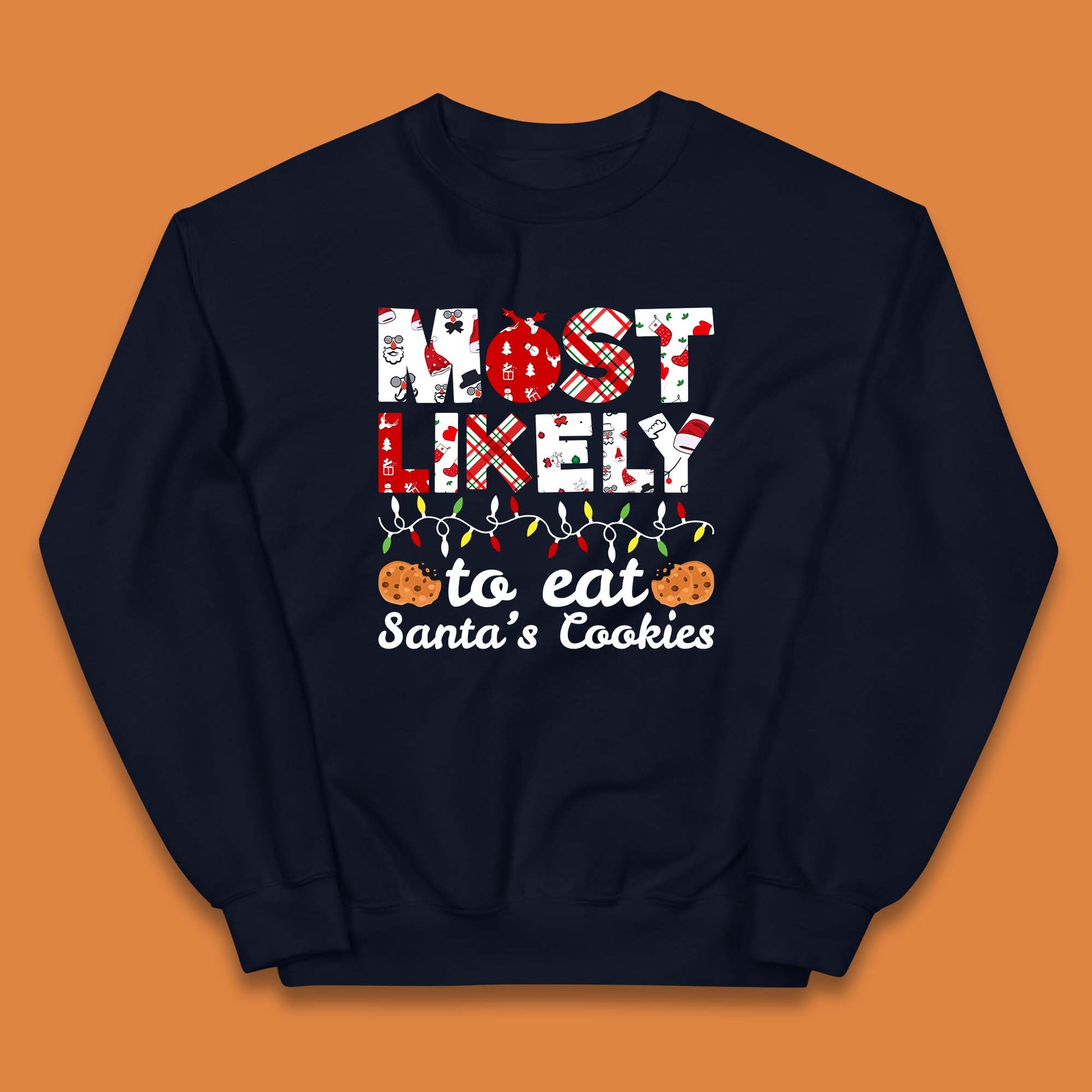 most likely to eat santa's cookies jumper