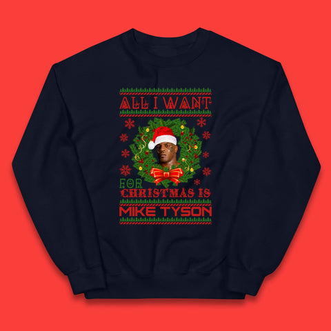 Mike Tyson Christmas Kids Jumper