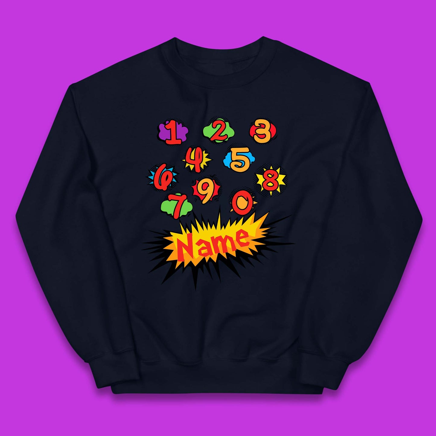 Personalised Number Day Kids Jumper