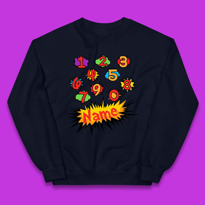 Personalised Number Day Kids Jumper