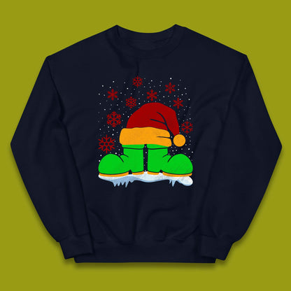 Santa Shoe Christmas Kids Jumper