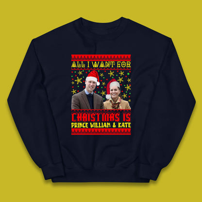 Prince William & Kate Christmas Kids Jumper