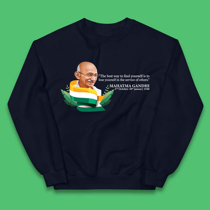 Mahatma Gandhi Quotes Kids Jumper