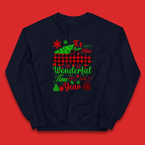 Wonderful Time Of The Year Christmas Kids Jumper