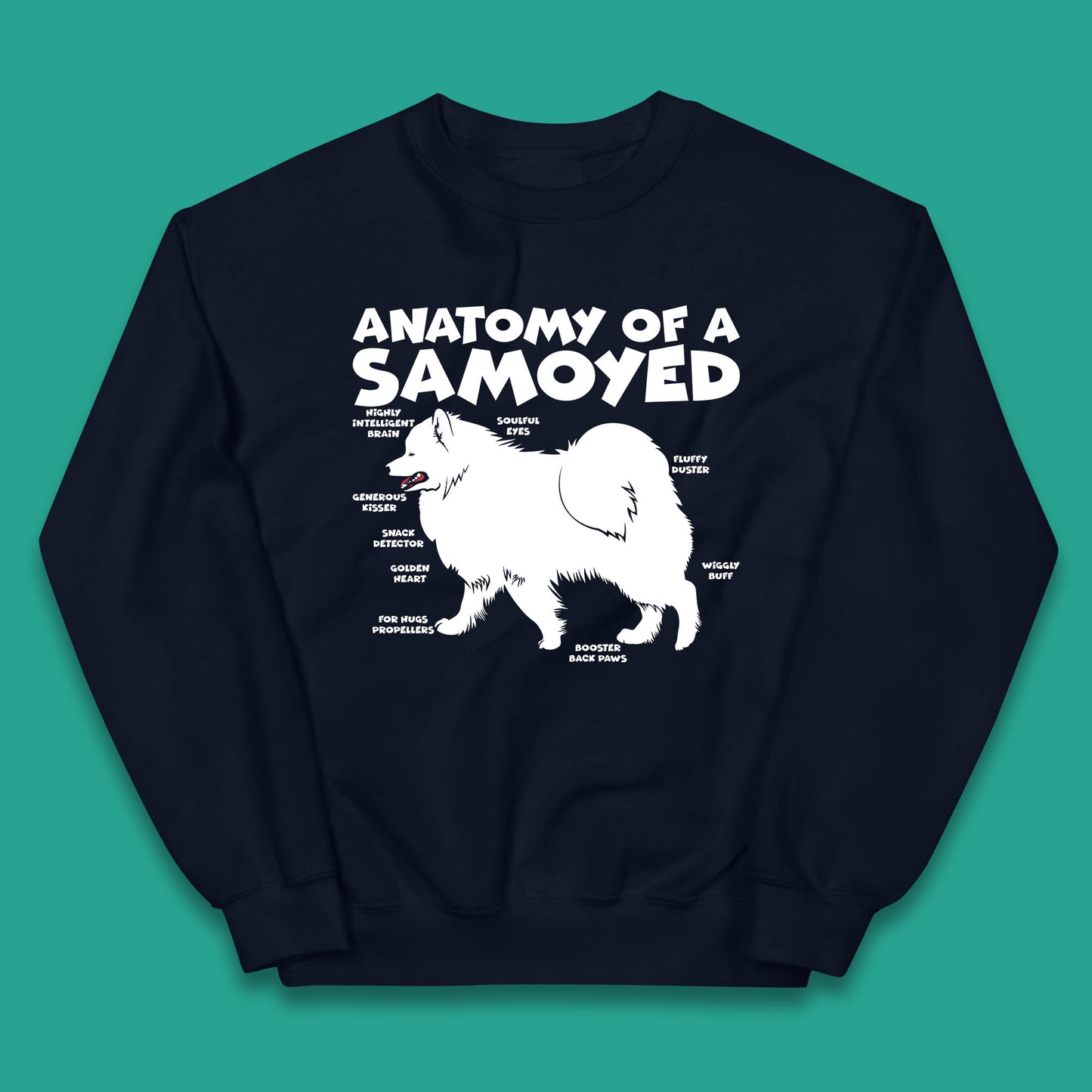 Samoyed Puppies Kids Sweatshirt