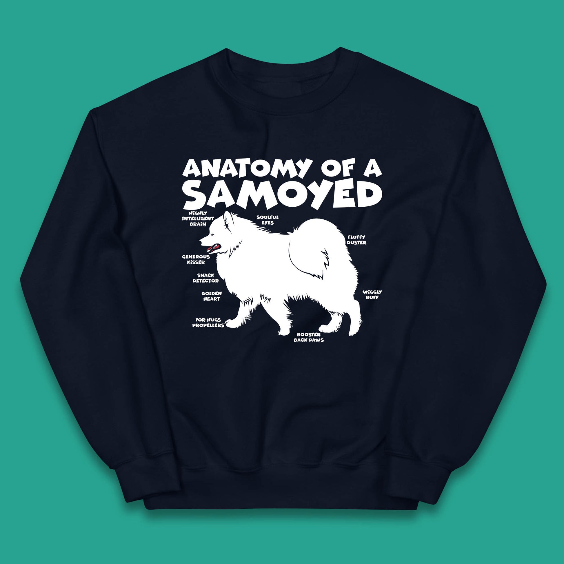 Samoyed Puppies Kids Sweatshirt