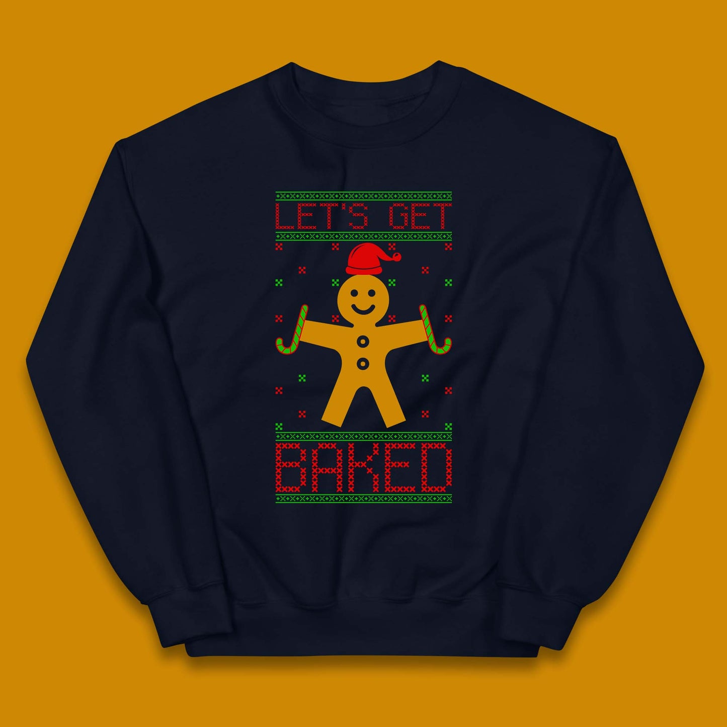 Gingerbread Christmas Kids Jumper