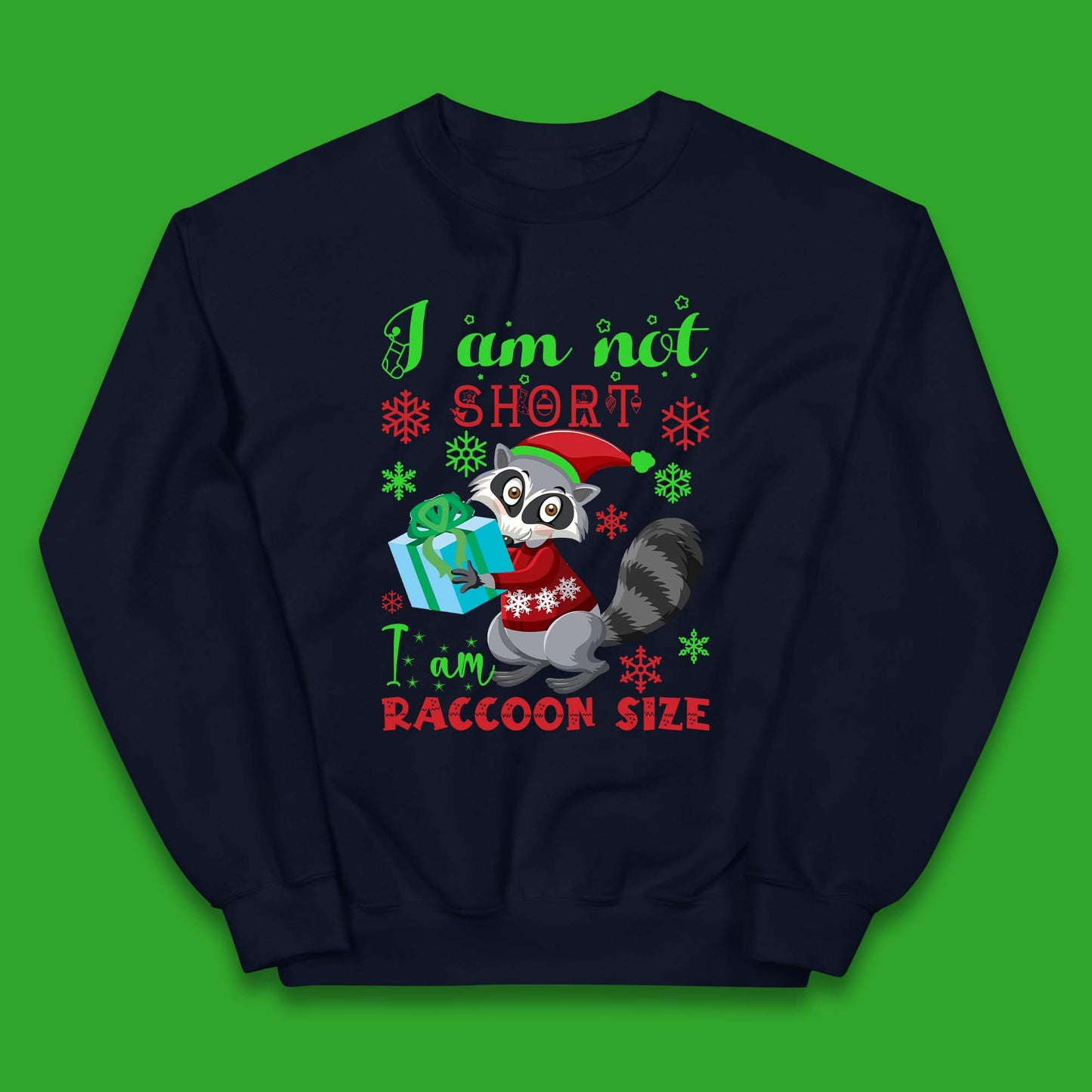 Raccoon Christmas Kids Jumper