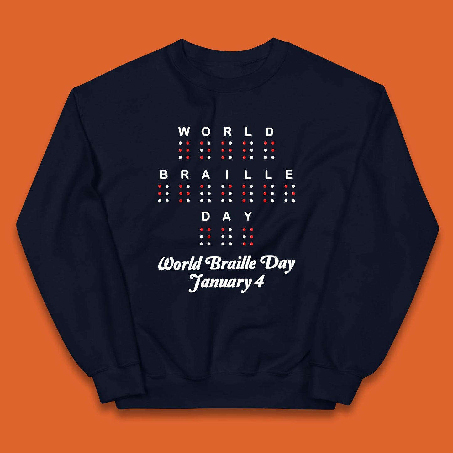 World Braille Day Kids Jumper