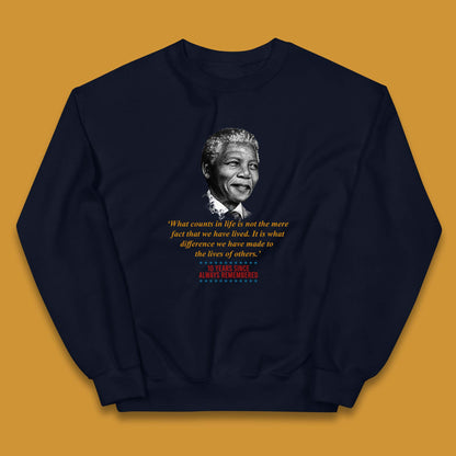 10 Years Since Always Remember Nelson Mandela Kids Jumper