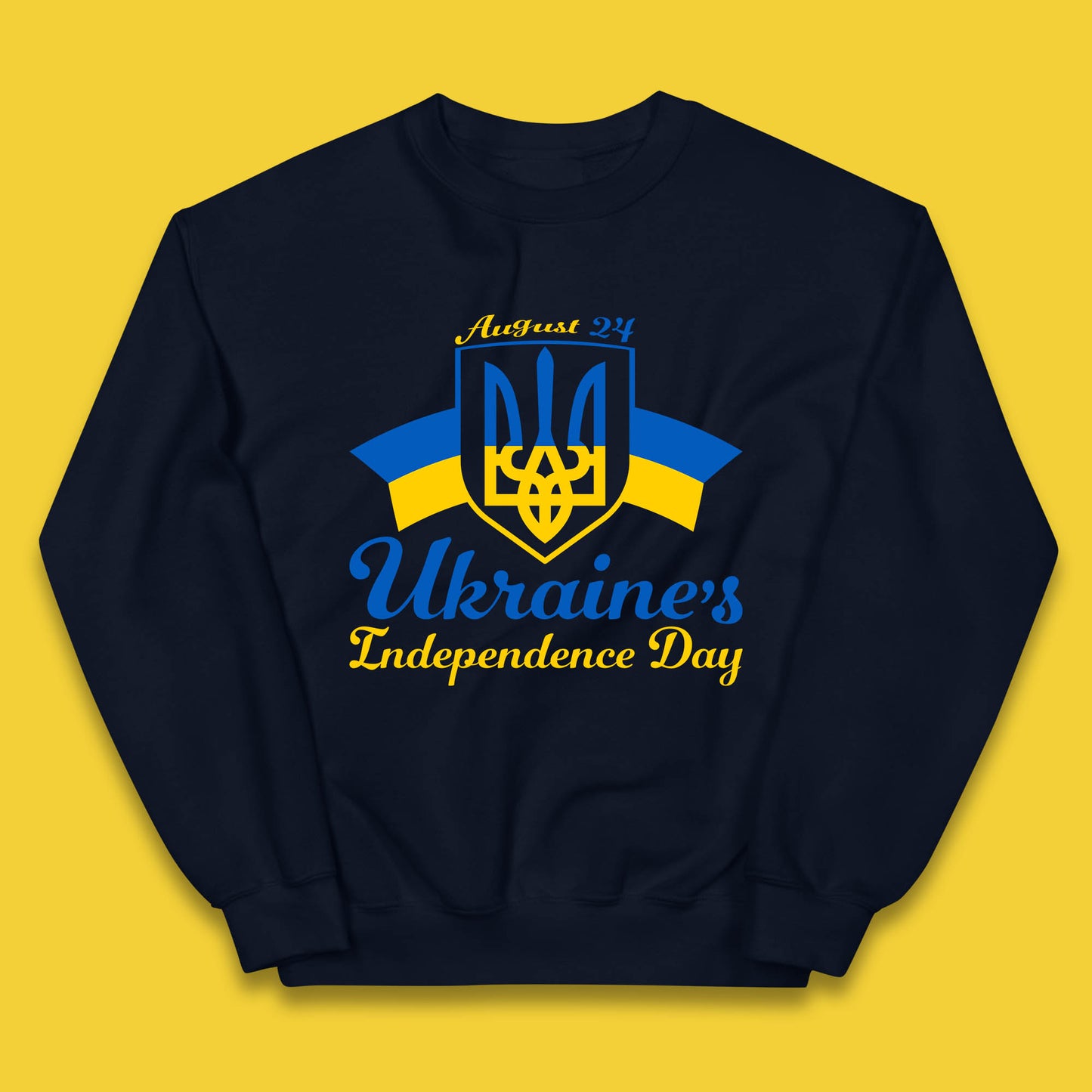 Ukraine's 24 August Ukraine Independence Day Proud Ukrainian Kids Jumper