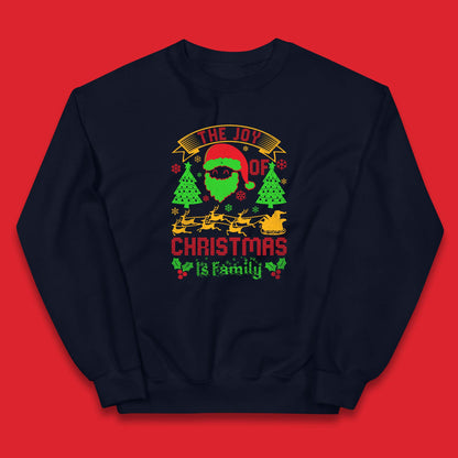 the joy of christmas is family jumper