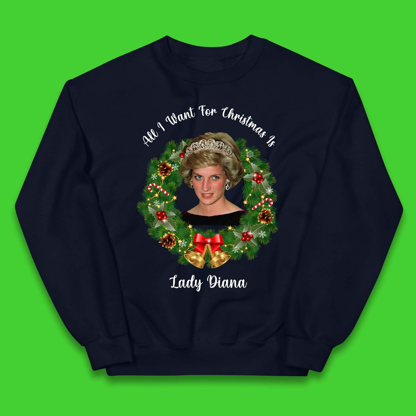 Lady Diana Christmas Kids Jumper