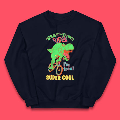 Dinosaur Riding Bicycle Kids Jumper