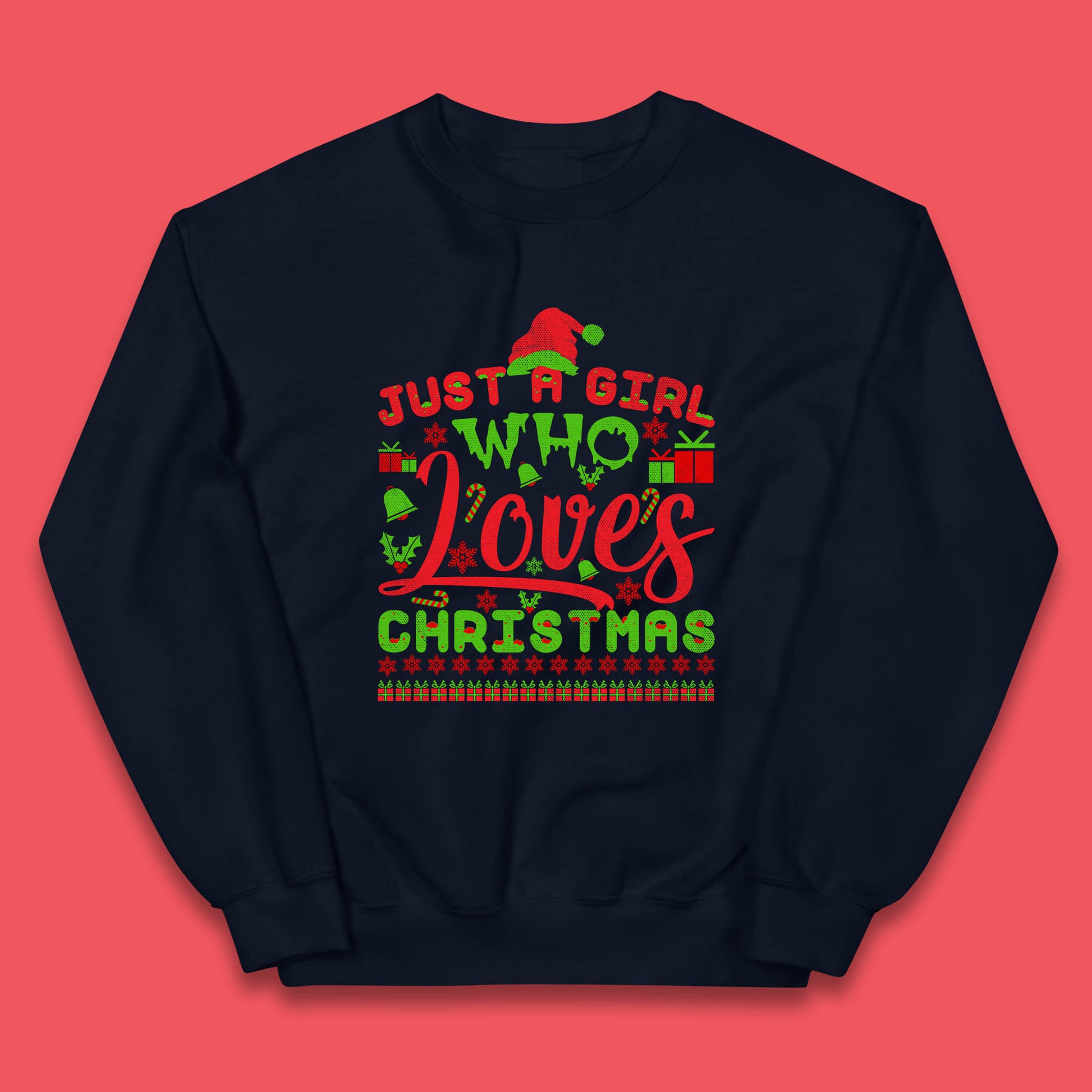 just a girl who loves christmas jumper