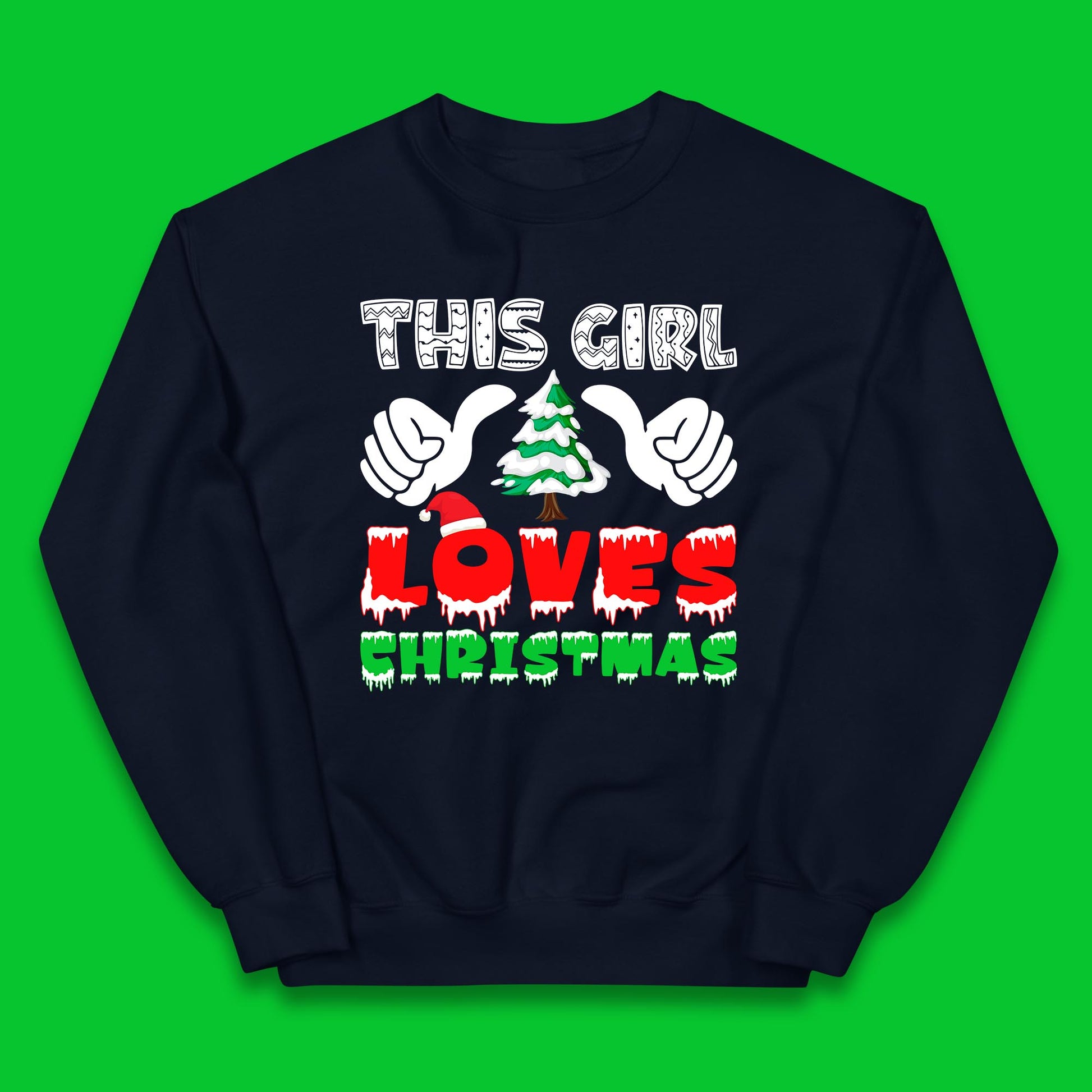 this girl loves christmas jumper
