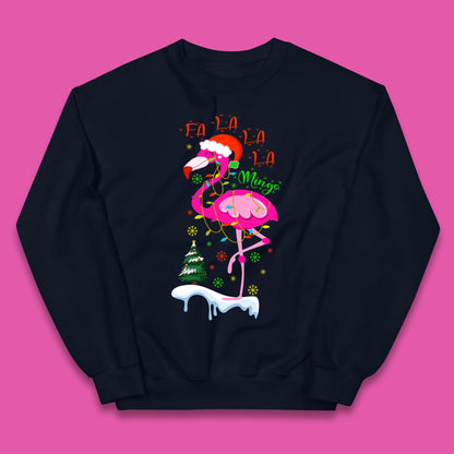 flamingo christmas jumper