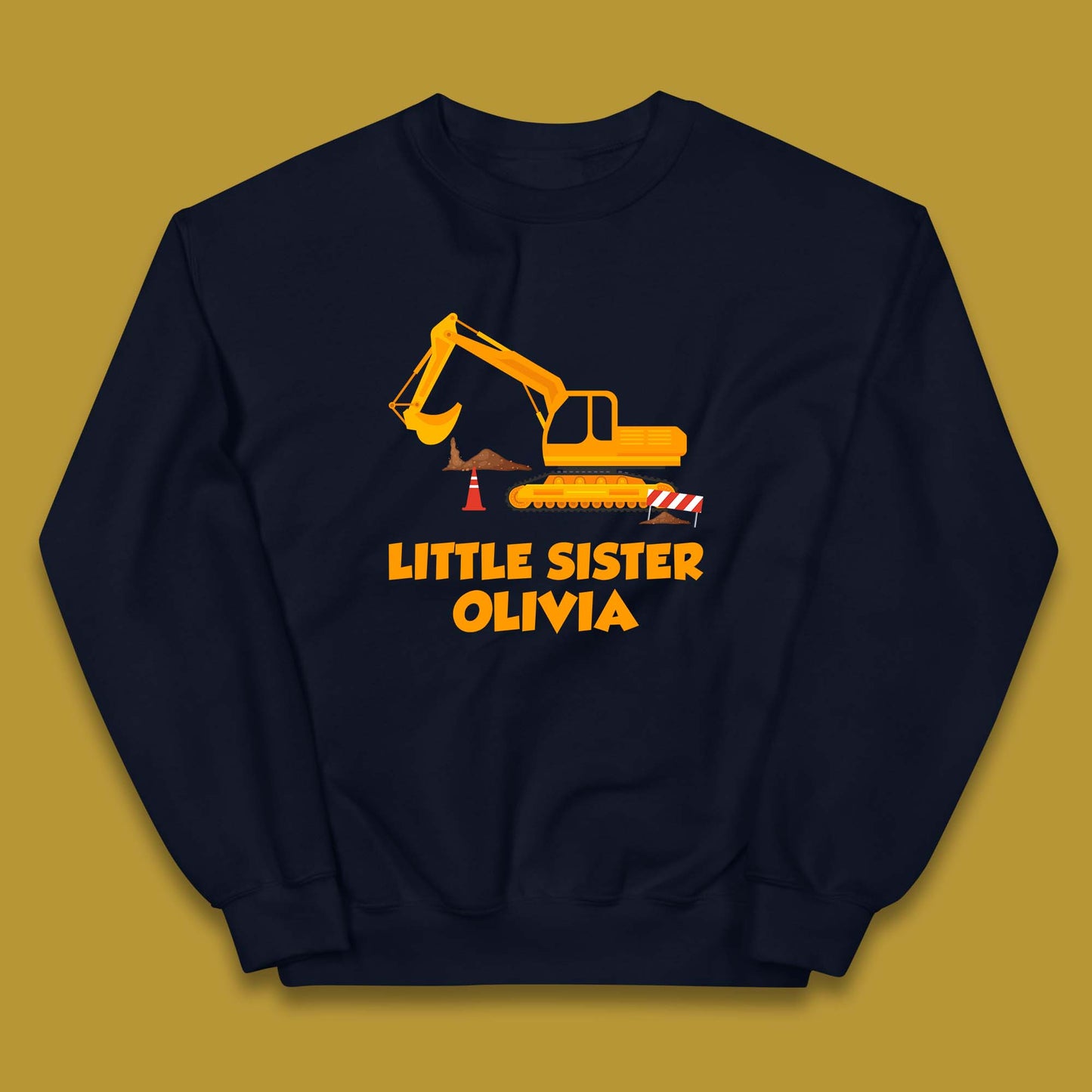 Personalised Little Sister Your Name Promoted To Sister Siblings Announcement Gift Kids Jumper