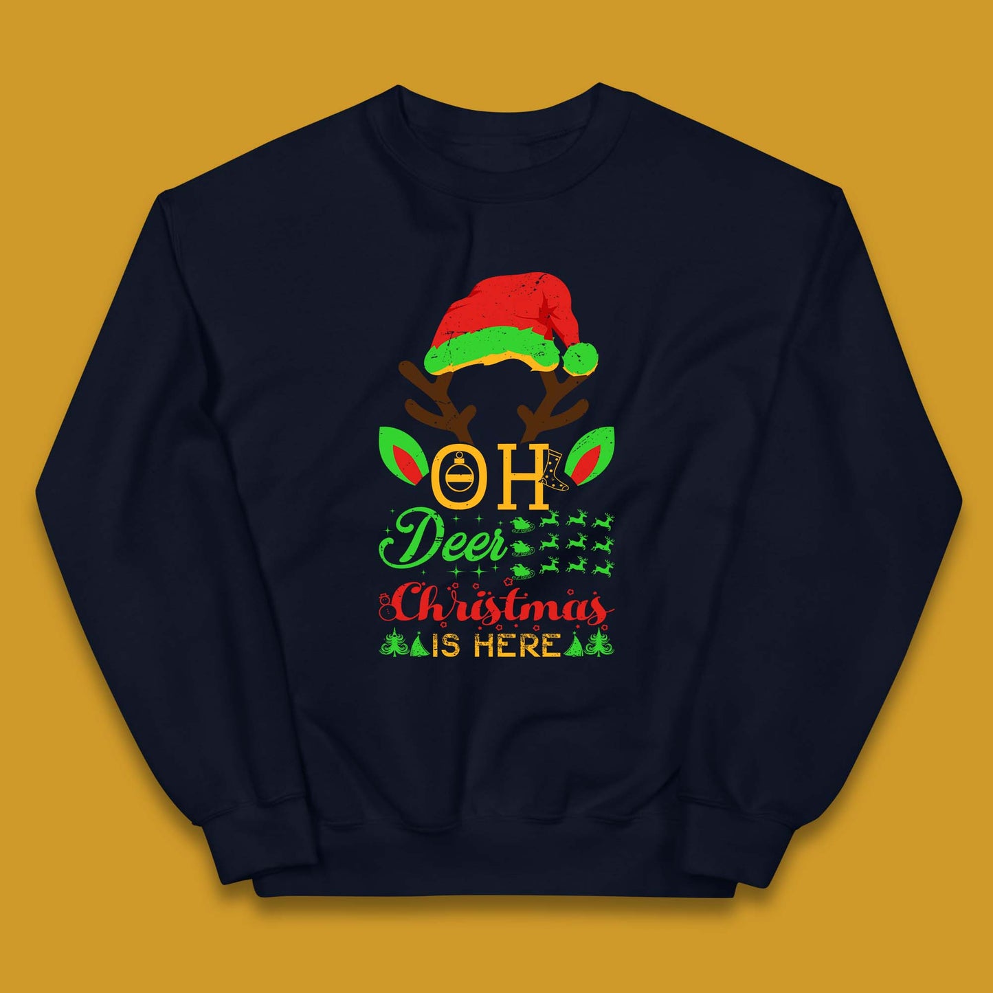 oh deer christmas is here sweater