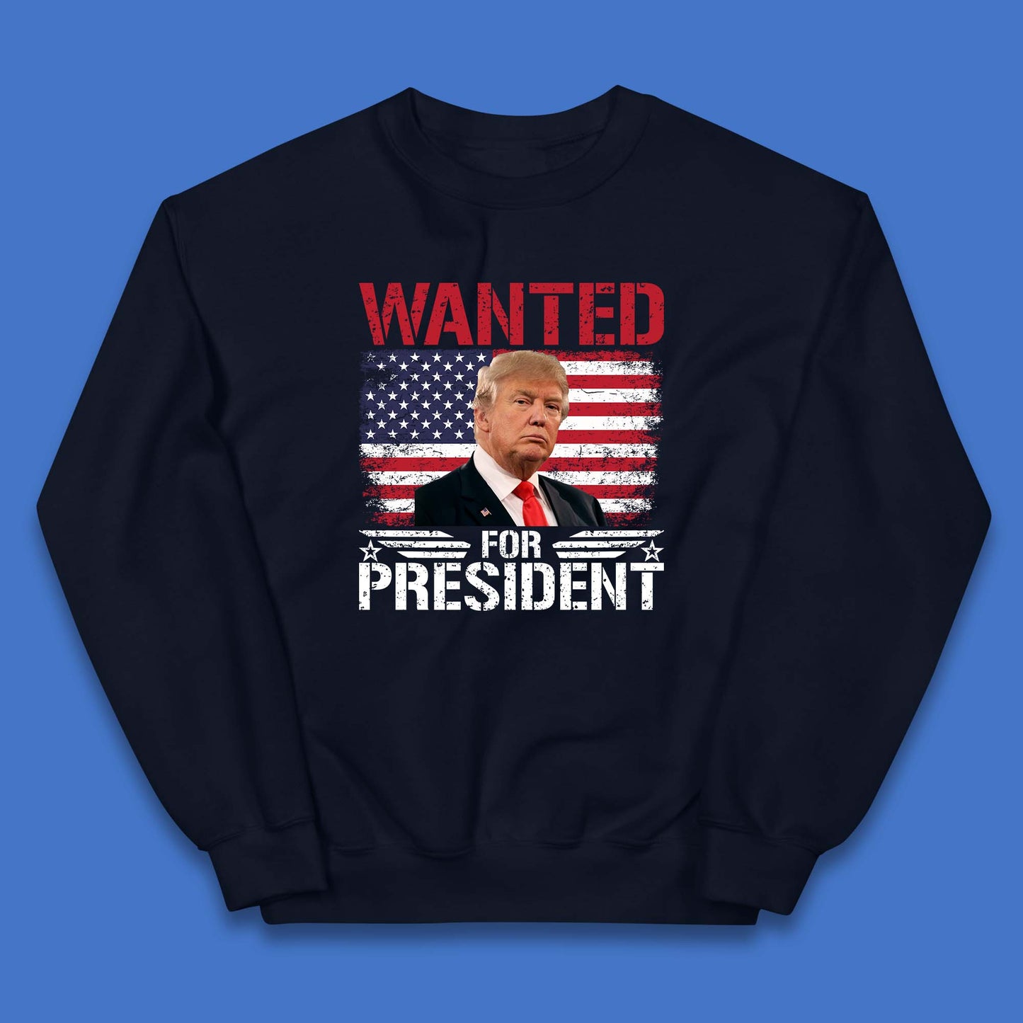 Wanted For President Donald Trump Mugshot Election 2024  Donald Trump Take America Back Kids Jumper