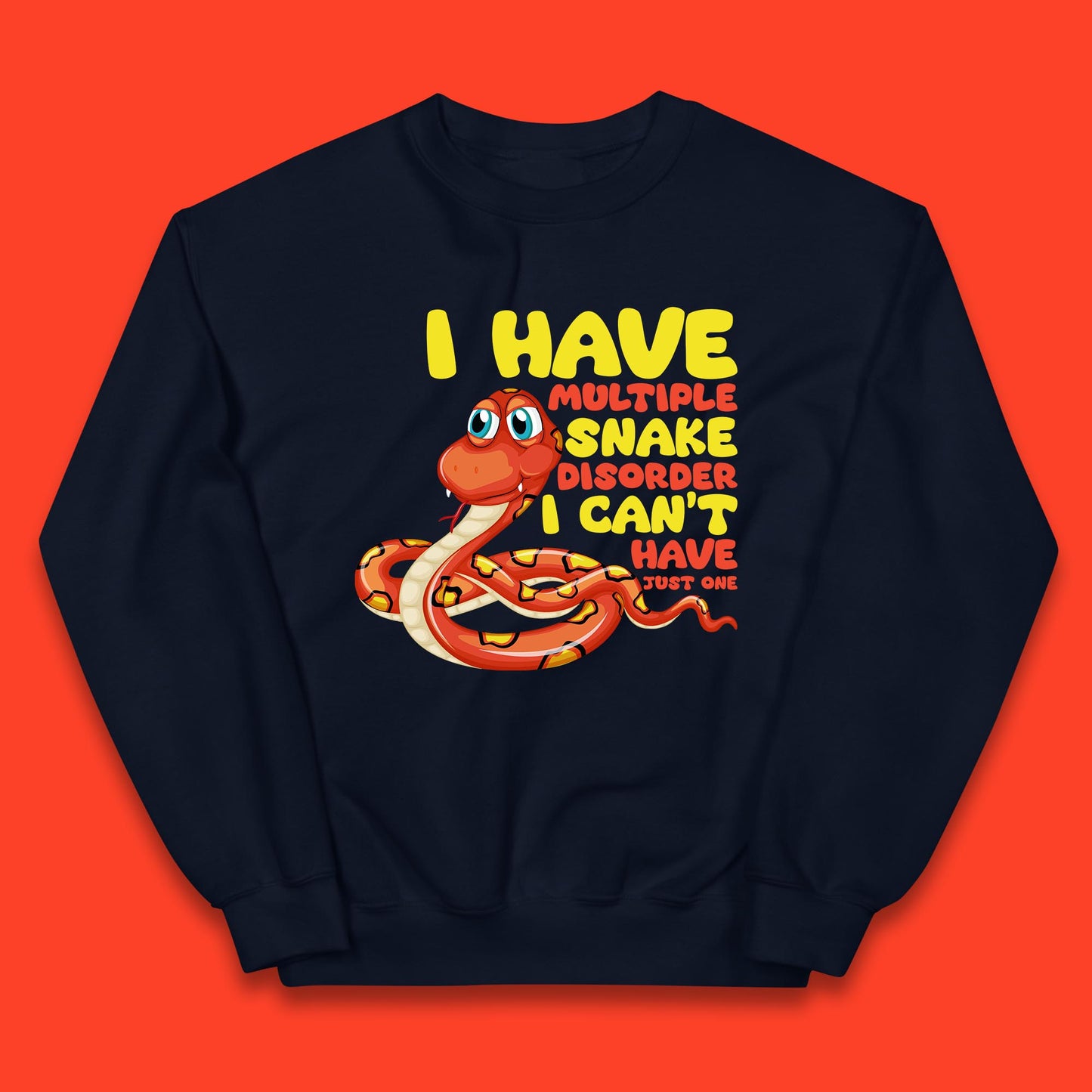 I Have Multiple Snake Disorder I Can't Have Just One Funny Snake Lover Kids Jumper