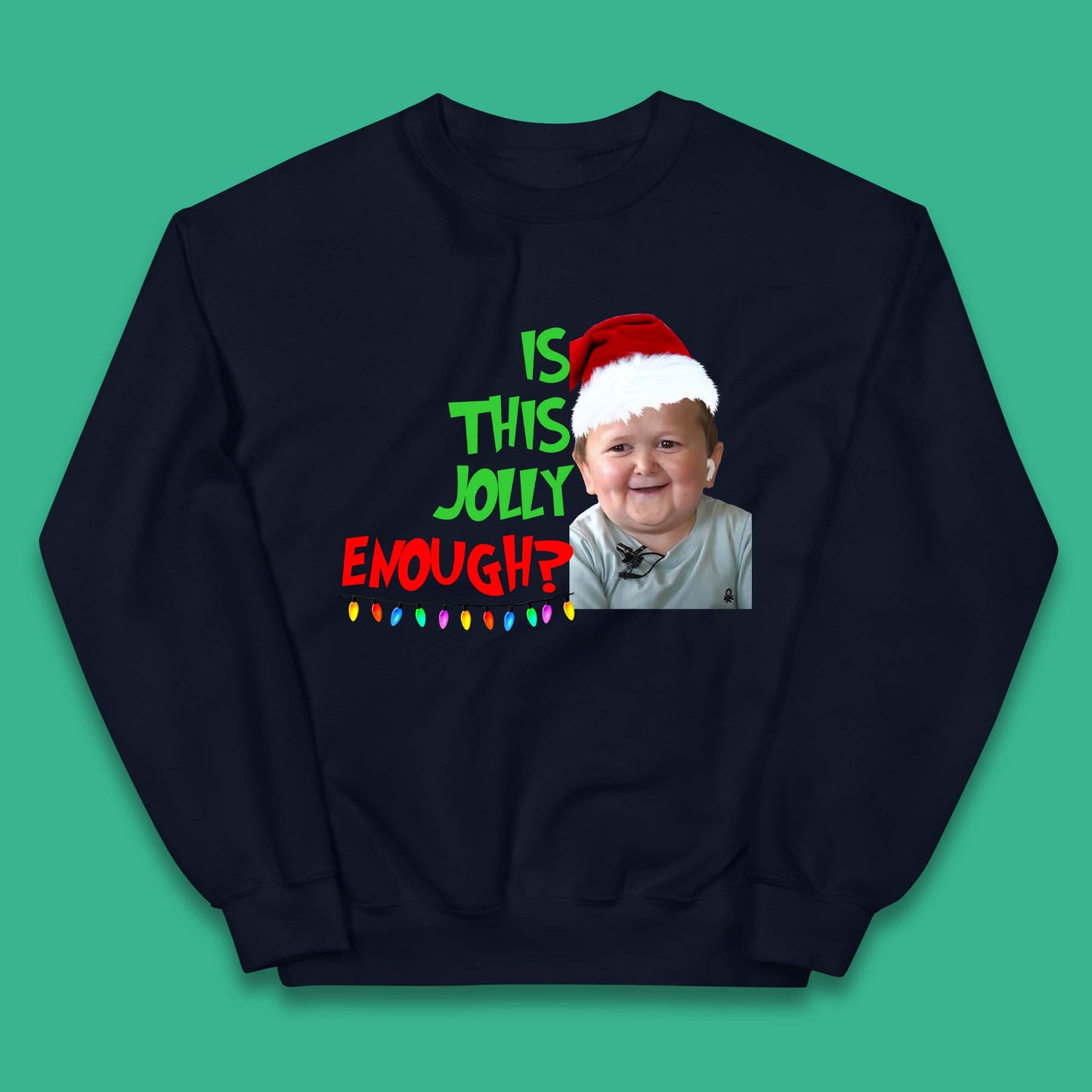 Jolly Enough Hasbulla Christmas Kids Jumper