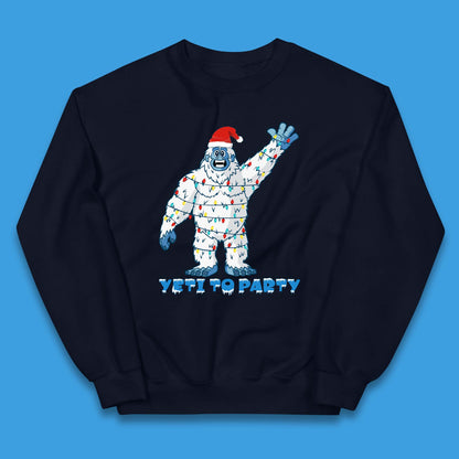 Yeti To Party Christmas Kids Jumper
