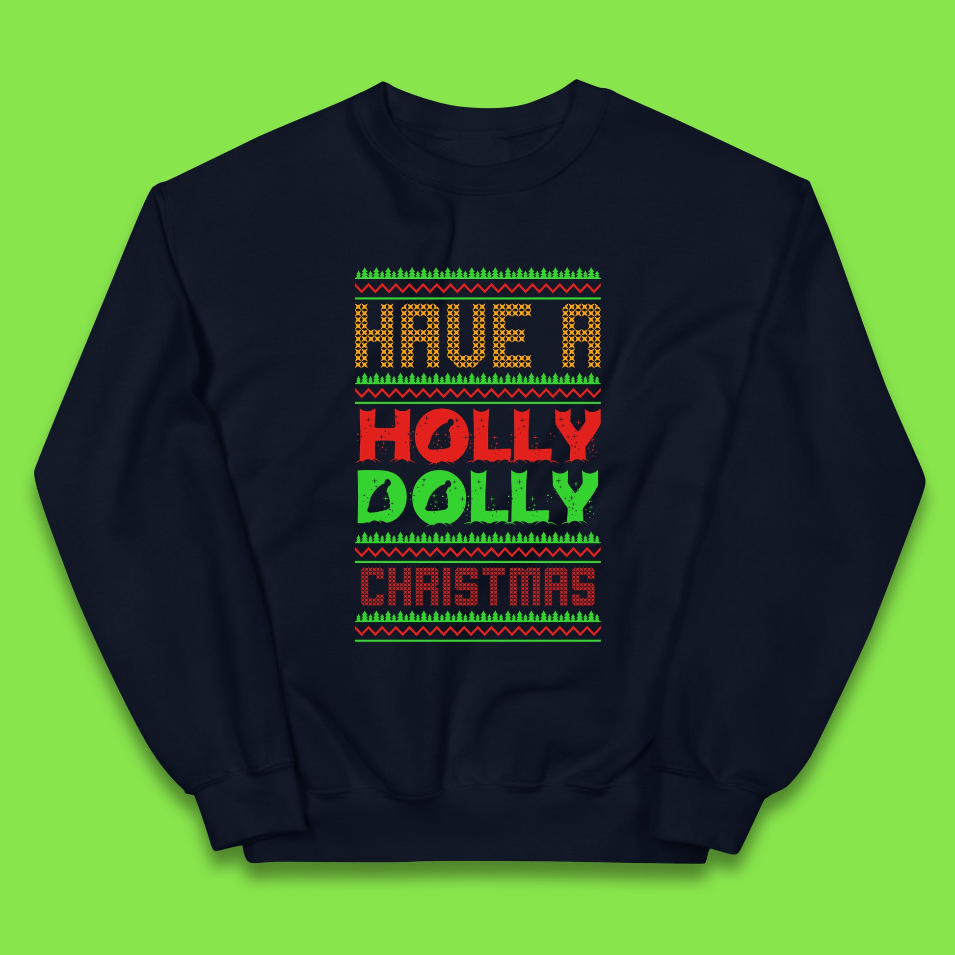 holly dolly christmas jumper