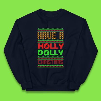 holly dolly christmas jumper