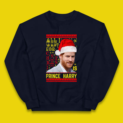 Prince Harry Christmas Kids Jumper