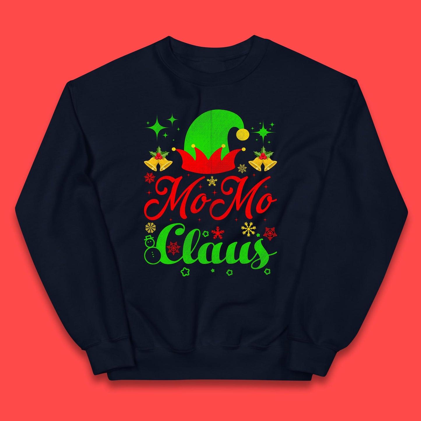 christmas momo claus elf hat jumper