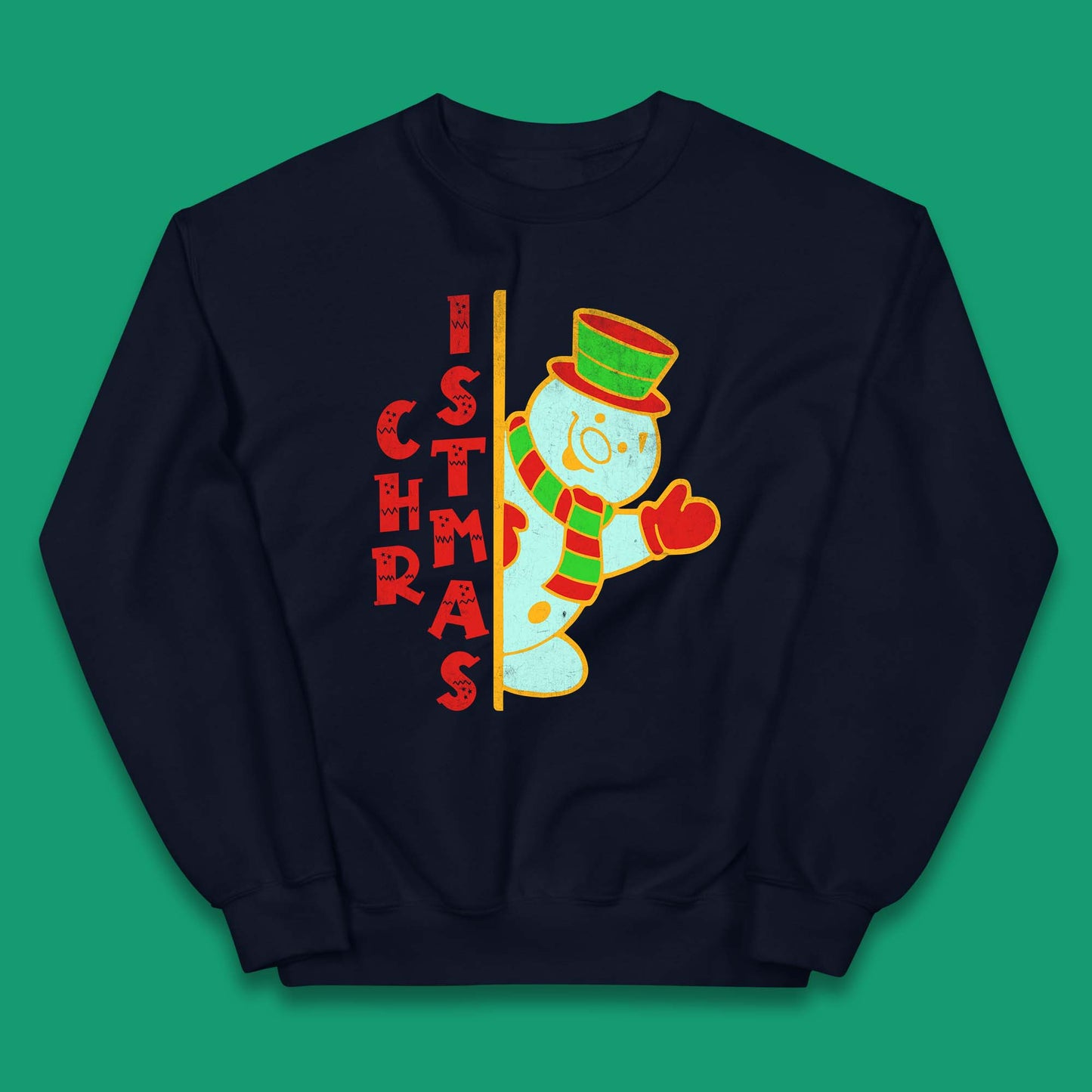 Christmas Snowman Kids Jumper