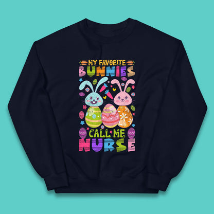 My Favorite Bunnies Call Me Nurse Kids Jumper